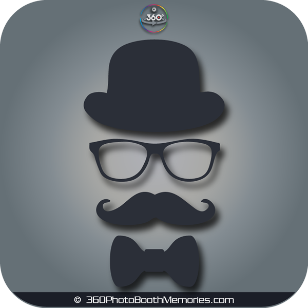 360 Photo Booth Hat Glasses and Mustache Props